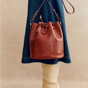 Sezane Farrow bag in camel color